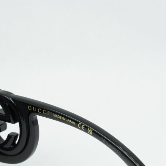 Gucci GG1325S 001 Sunglasses Black Square Frame, Grey Lenses main image 12